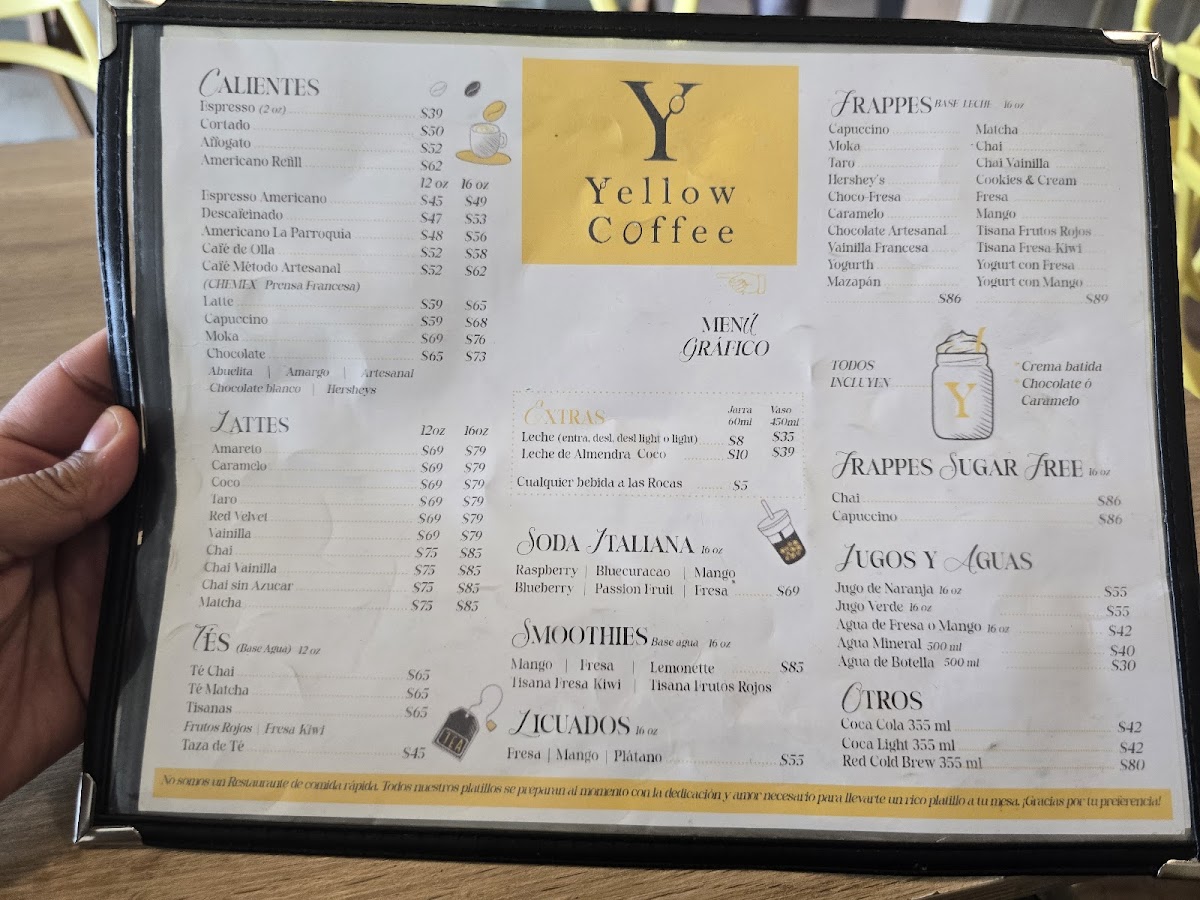 Yellow Coffee Menu - Image 2