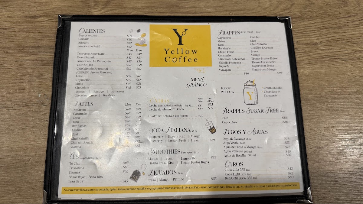 Yellow Coffee Menu - Image 5